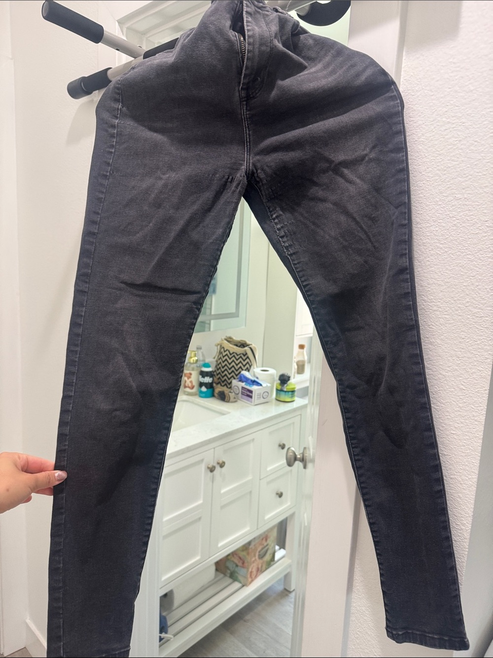 Forever 21 Charcoal Black Skinny Jeans